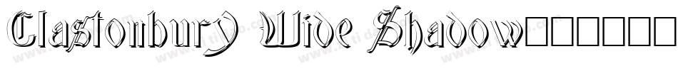 Glastonbury Wide Shadow字体转换